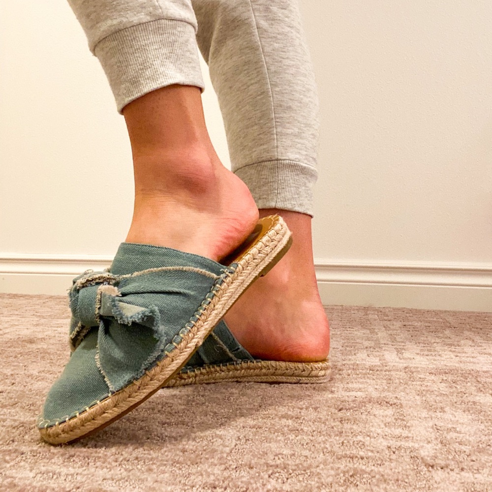 DENIM MULES Size 8
